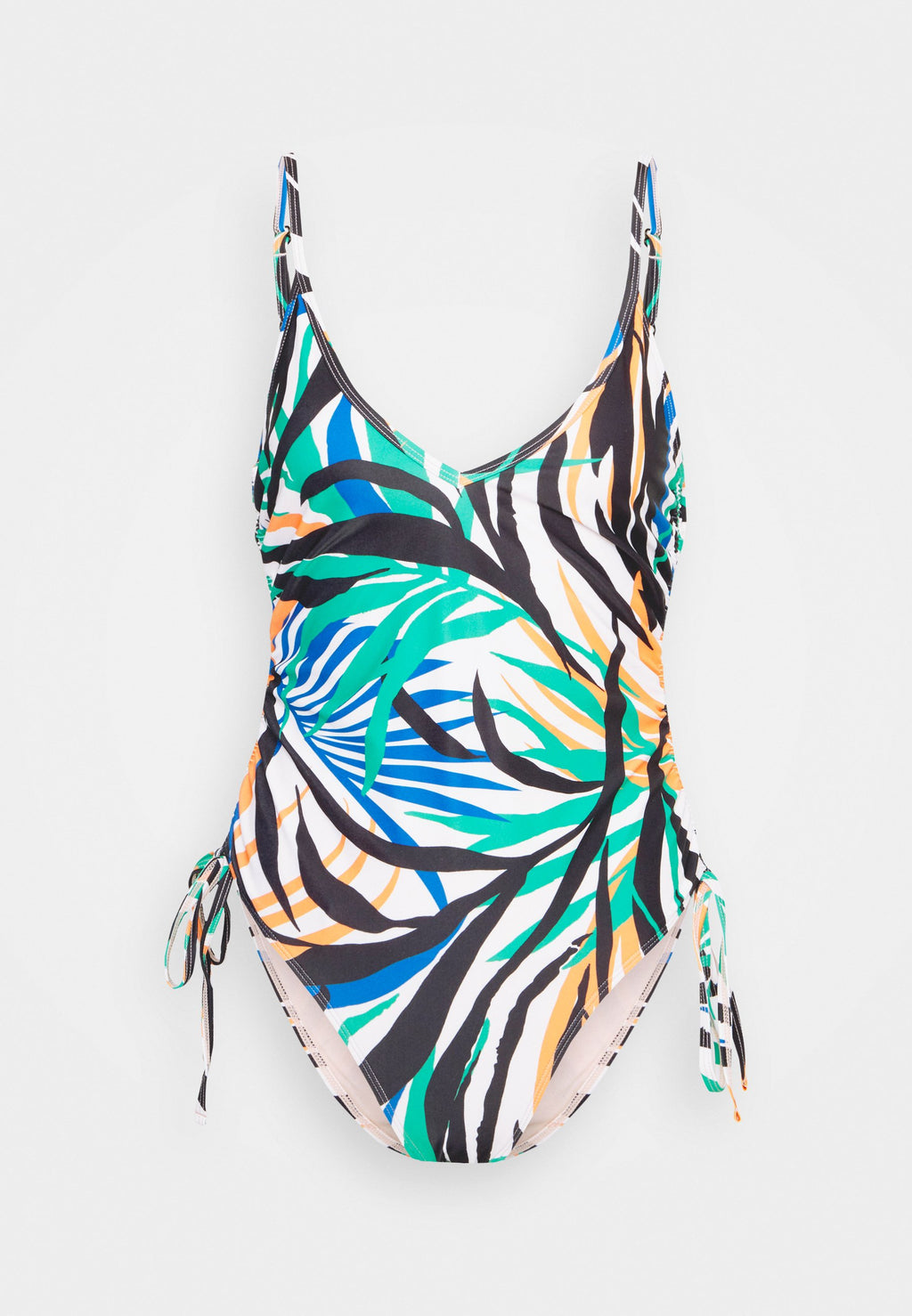 We Are We Wear NICOLA GATHERED SIDE PLUNGE SWIMSUIT