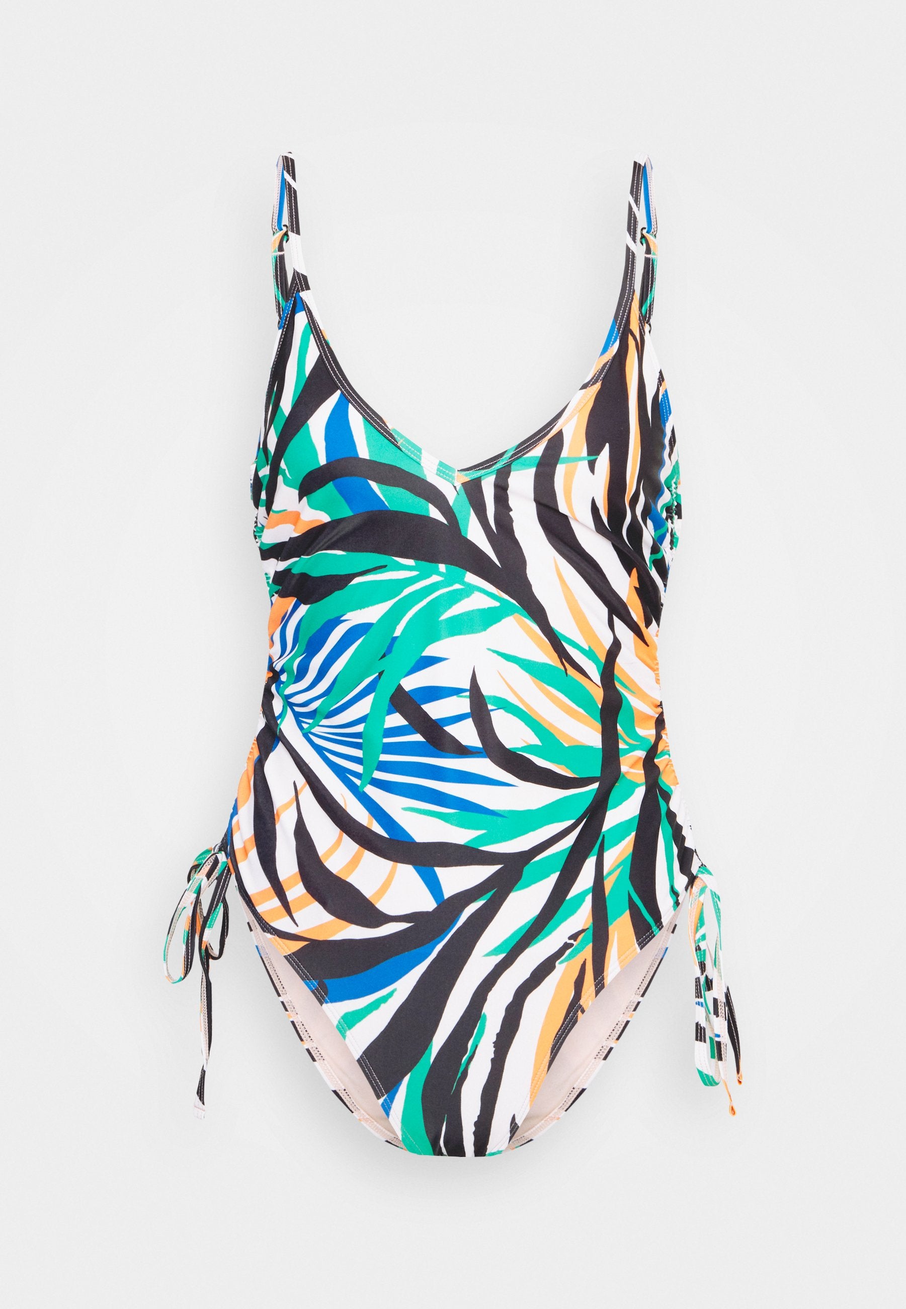 We Are We Wear NICOLA GATHERED SIDE PLUNGE SWIMSUIT