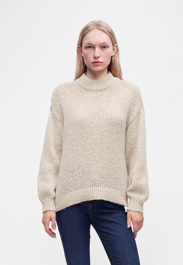 Vero Moda VMMAYBE HIGH NECK PULLOVER - Jumper - oatmeal