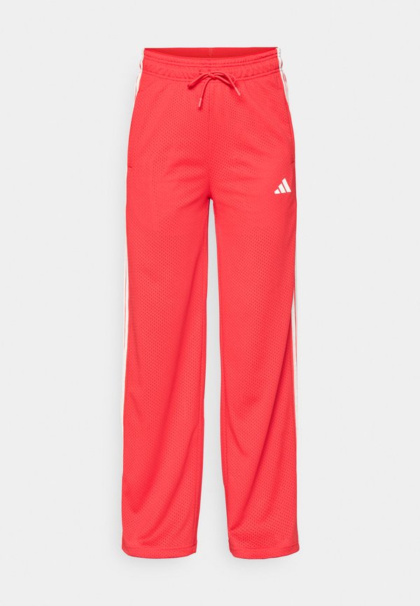 adidas Sportswear STADIUM MESH - Tracksuit bottoms - pure ruby/off white/crystal linen