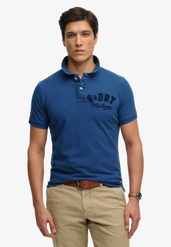 Superdry & Co VINTAGE ATHLETIC - Polo shirt - bay blue