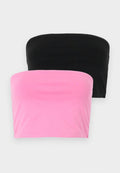 ONLY ONLLIVE LOVE DOUBLE TUBE CROP 2 PACK