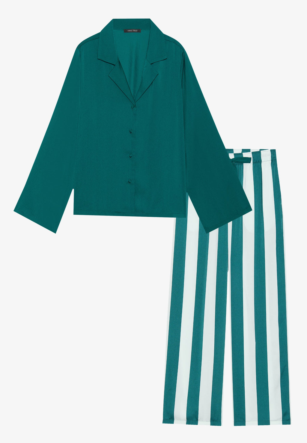 Anna Field CANDY STRIPE WIDE LEG SET