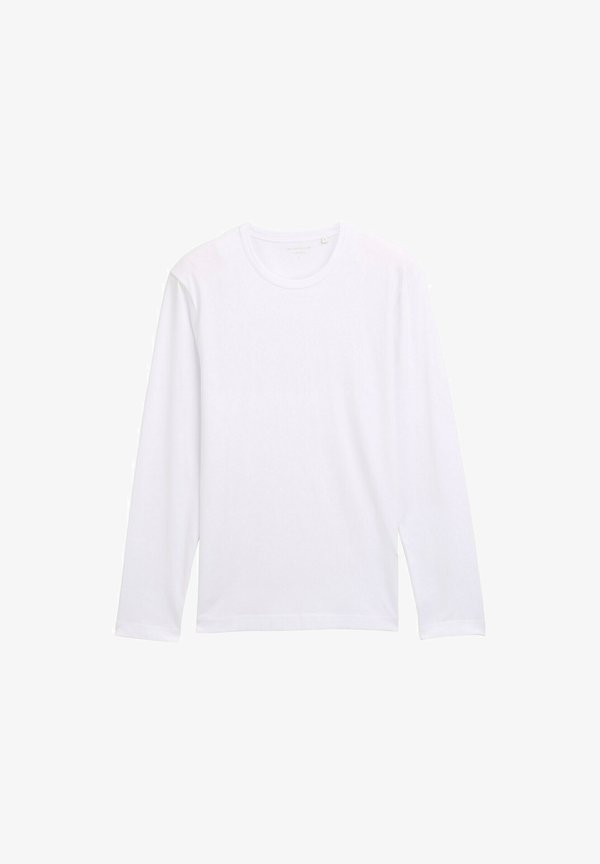 TOM TAILOR LANGARMSHIRT MIT STRETCH - Long sleeved top - white