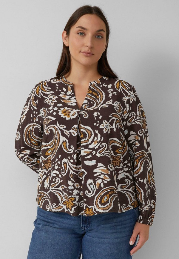 s.Oliver Blouse - dunkelbraun