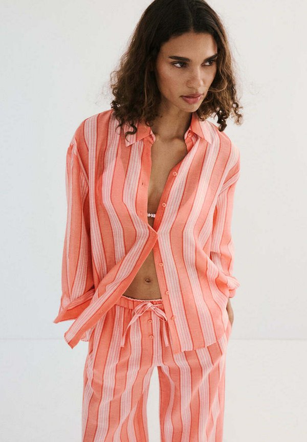 Mango ADULT - Button-down blouse - orange
