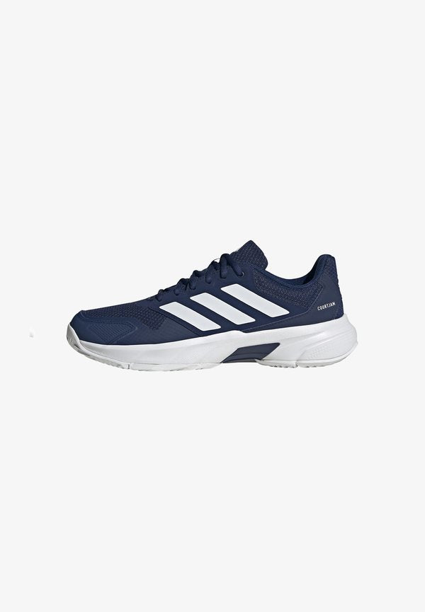 adidas Performance COURTJAM CONTROL 3 - Clay court tennis shoes - dark blue   cloud white   dark blue