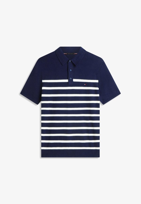 Tommy Hilfiger REGULAR FIT KNIT POLO SHIRT - Polo shirt - desert sky/ivory petal