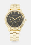 Calvin Klein MULTI FUNCTION SUNRAY DIAL BRACELET - Watch - gold-coloured/black