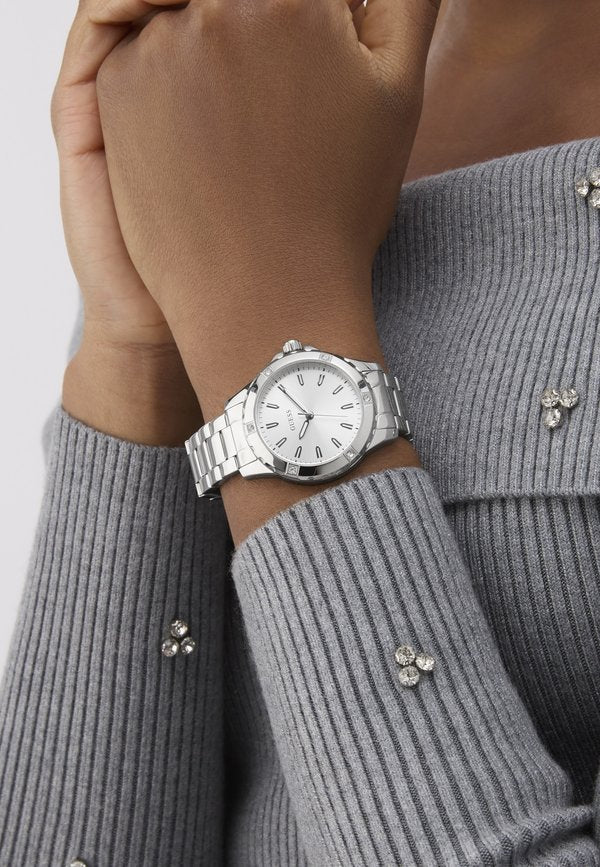Guess MIST - Watch - silver and white