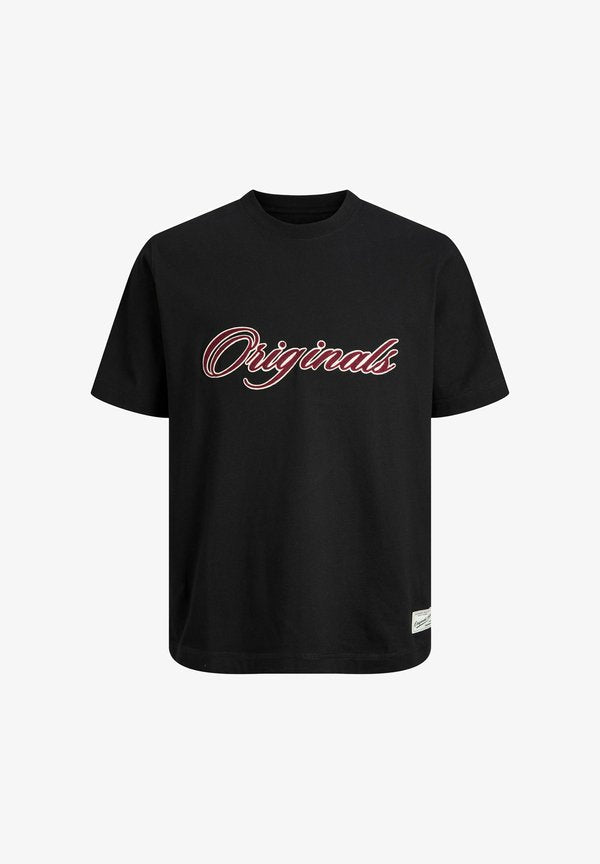 Jack & Jones T- - Print T-shirt - black