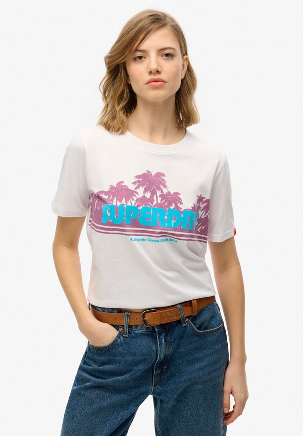 Superdry & Co OUTDOOR STRIPE - Print T-shirt - optic