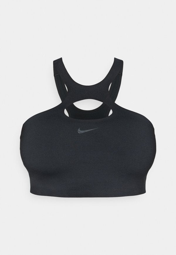 Nike Performance BRA - Medium support sports bra - black/anthracite/smoke grey