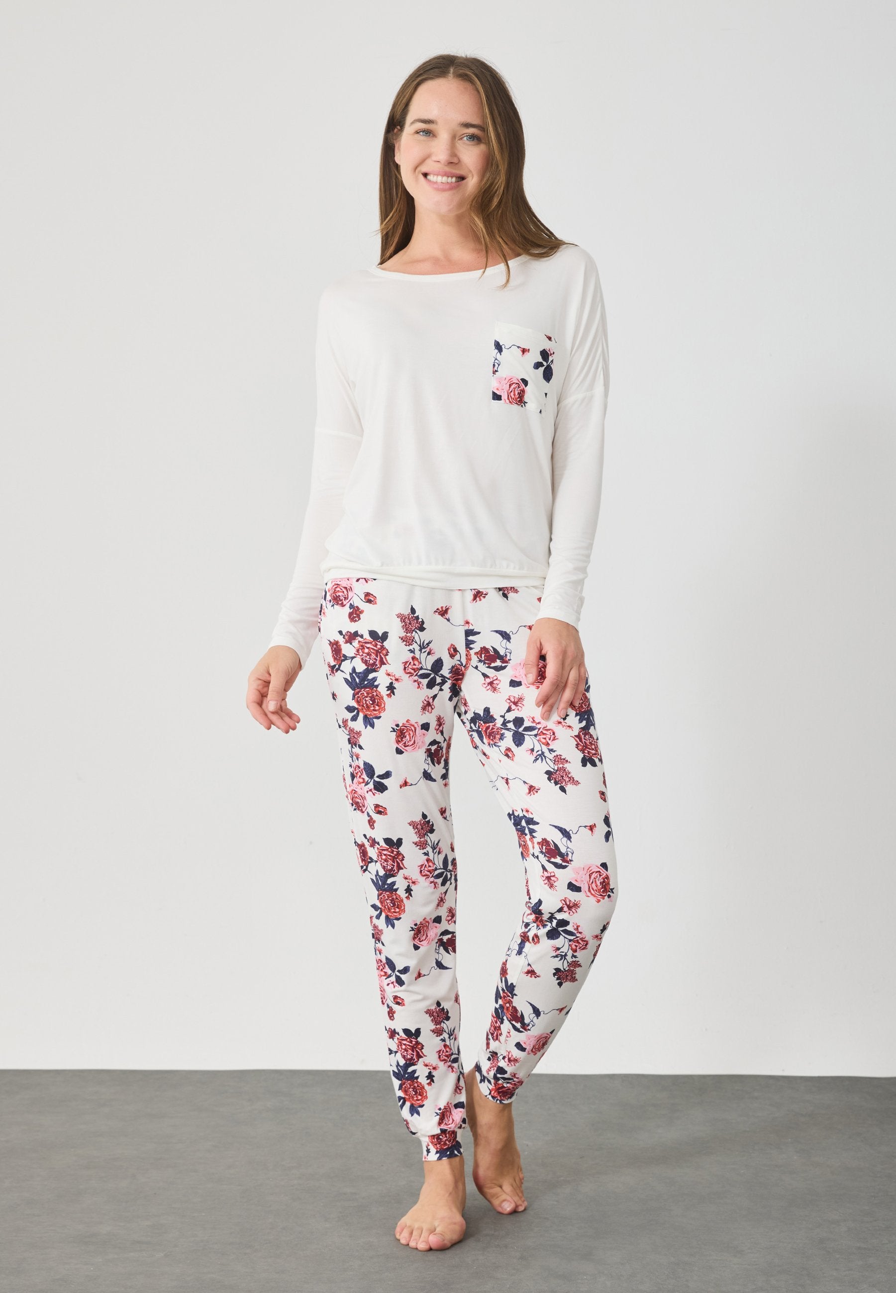 Anna Field FLORAL JERSEY SET