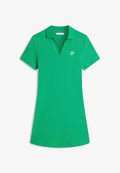 Tommy Hilfiger 1985 LOGO EMBROIDERY MINI POLO DRESS - Day dress - courtside green