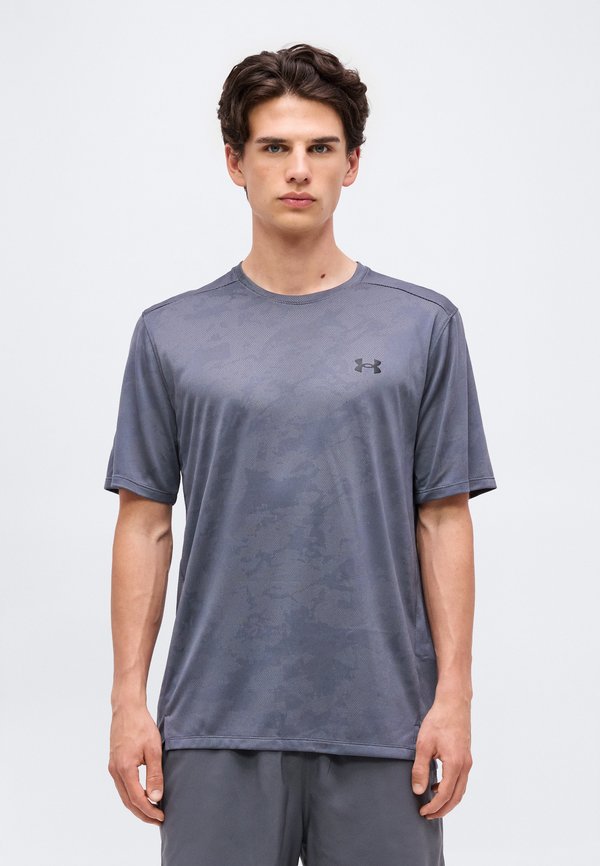 Under Armour VENT - Sports T-shirt - castlerock/ultimate black