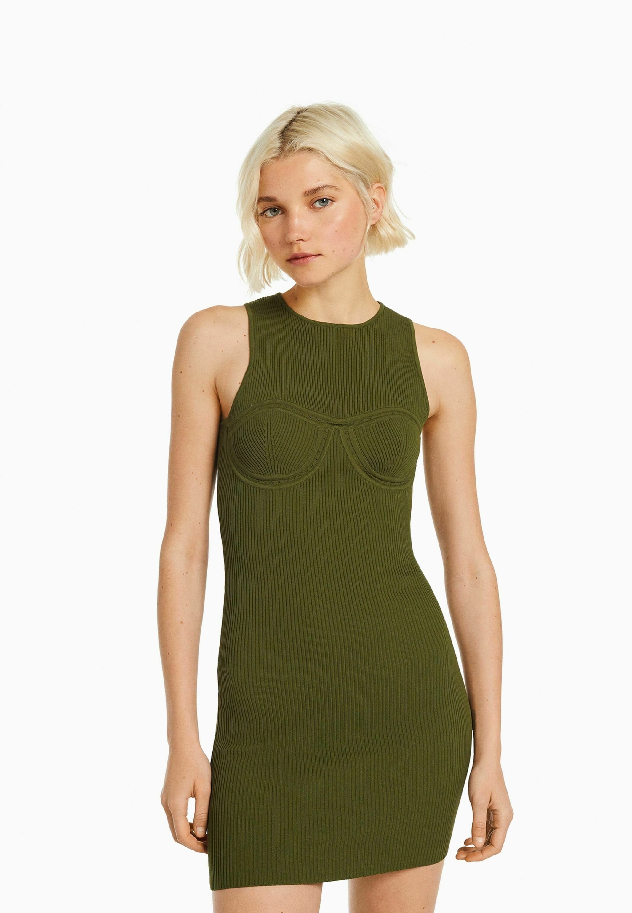 Bershka SLEEVELESS OPENWORK MINI