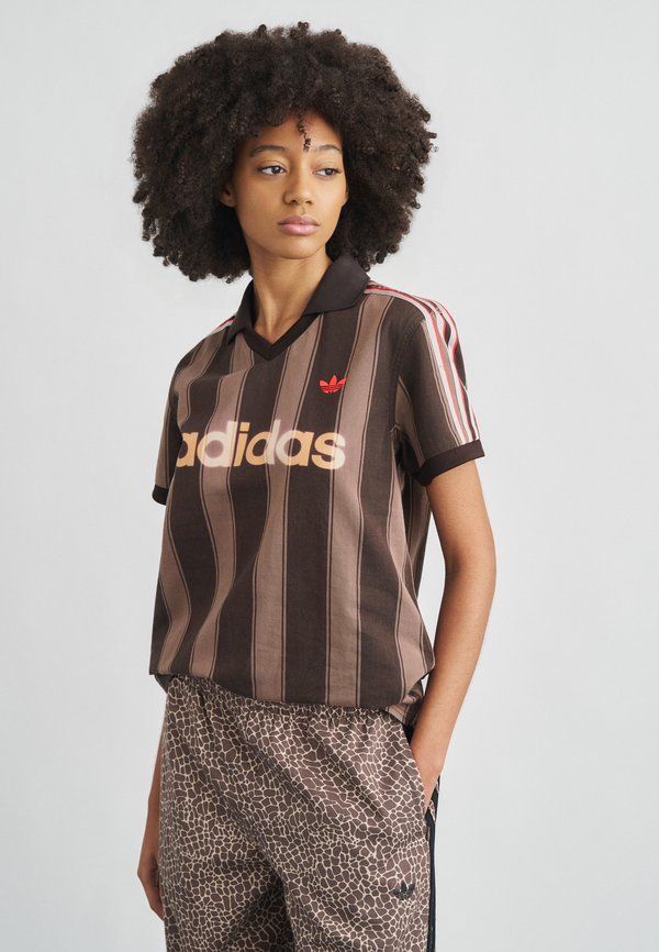 adidas Originals Print T-shirt - aurora coffee