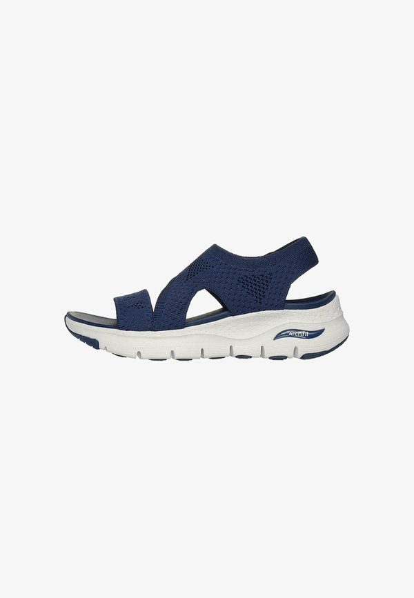 Skechers ARCH FIT - BRIGHTEST DAY - Wedge sandals - azul