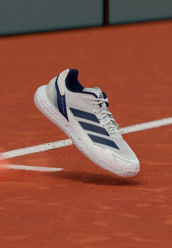 adidas Performance DEFIANT SPEED 2 MENS CLAY - Clay court tennis shoes - footwear white/dark blue/core black