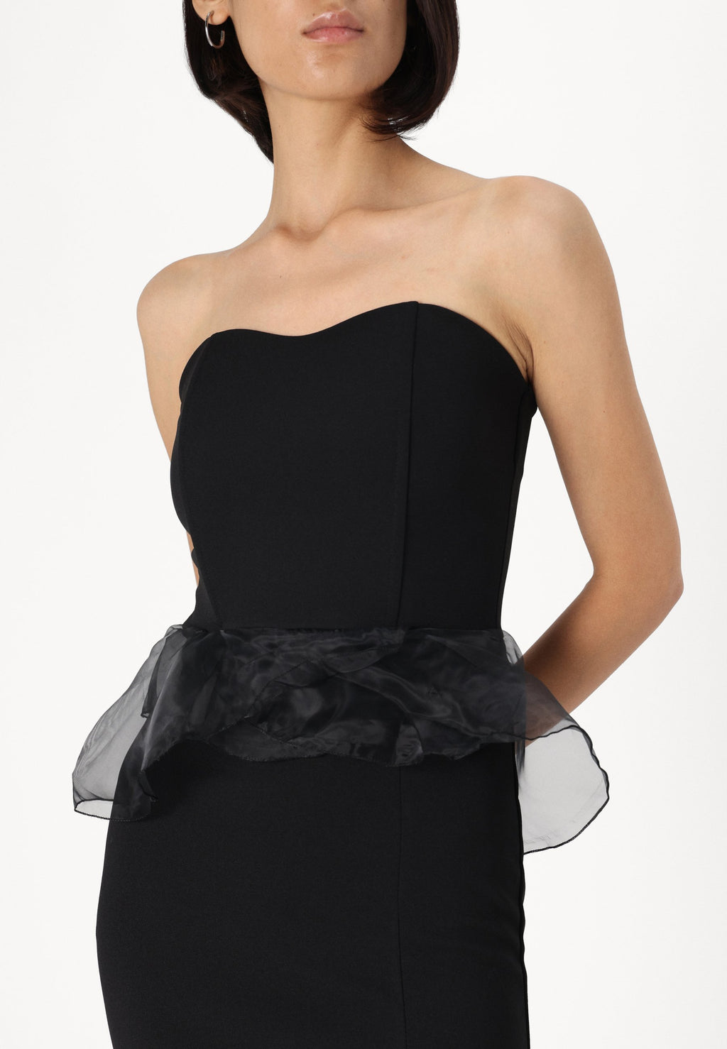 WAL G TALL AURA PEPLEM DRESS