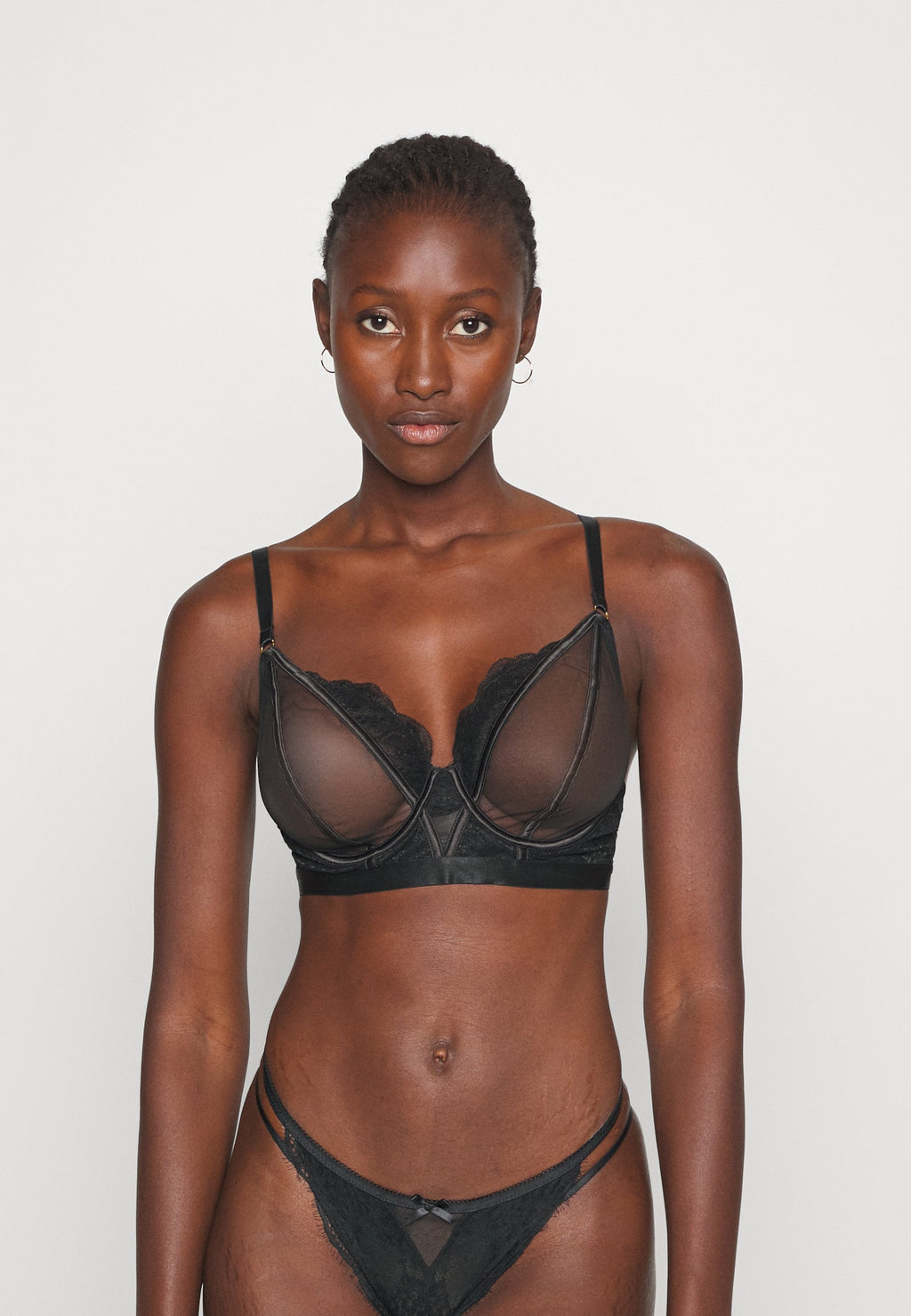 Playful Promises FENELLA GRAPHIC LINES LONGLINE WITH EYELASH