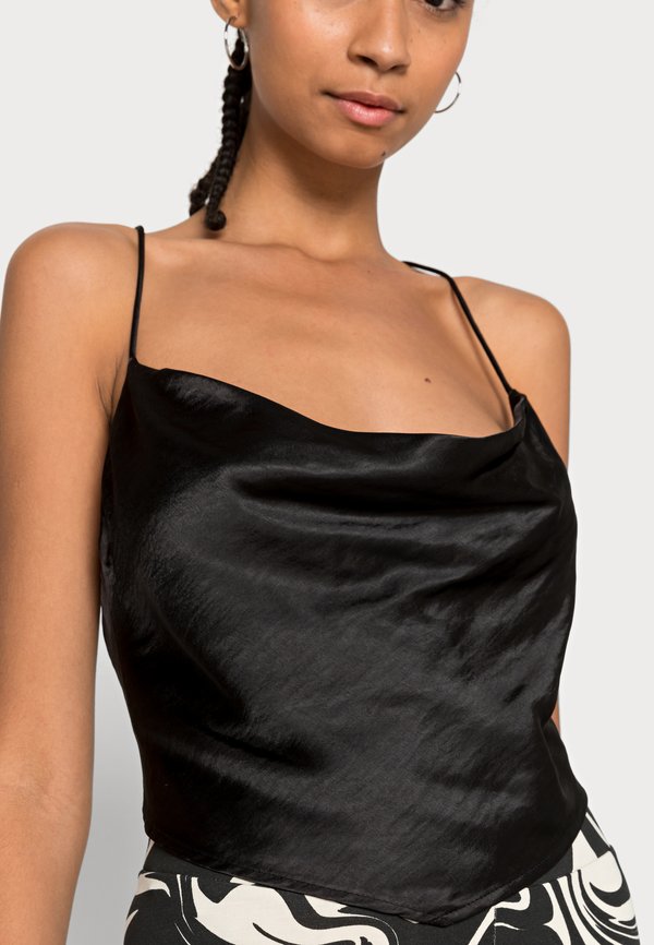 Gina Tricot SCARF COWLNECK SINGLET
