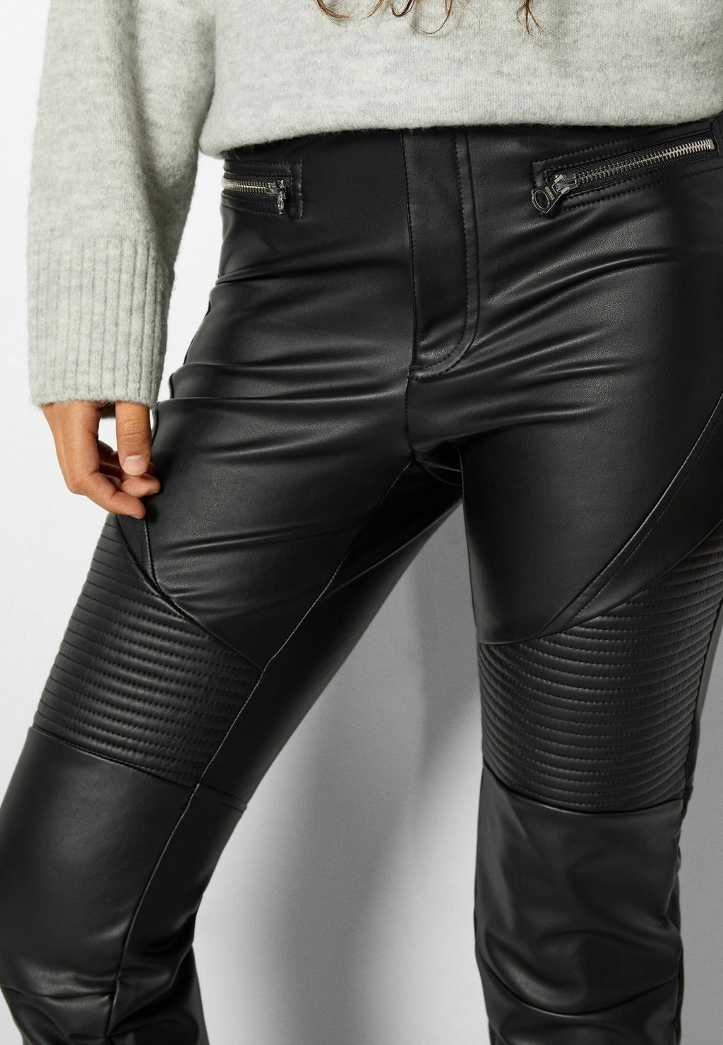 Bershka WITH ZIPS BIKER