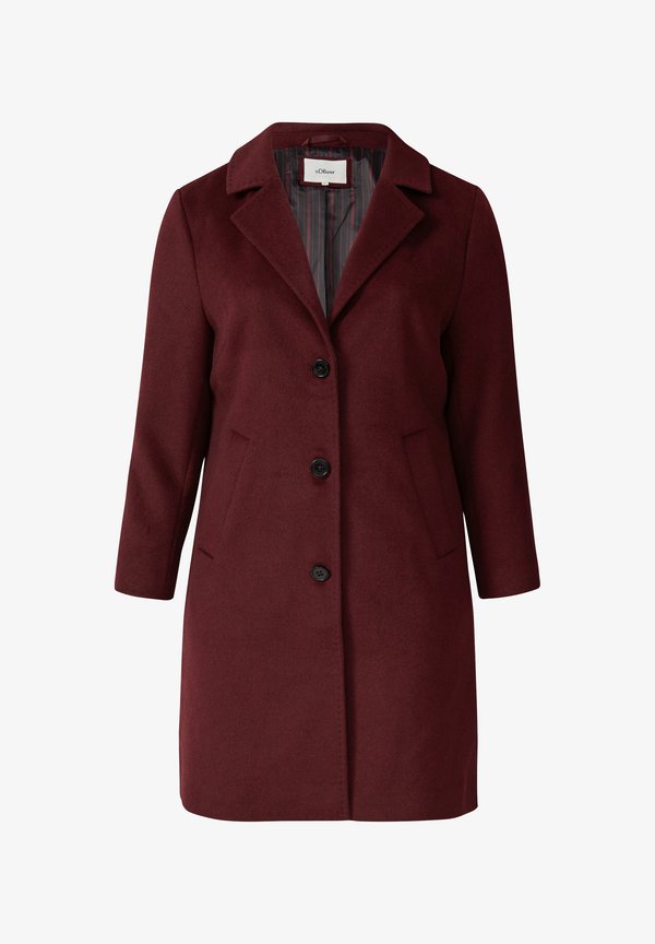 s.Oliver Classic coat - bordeaux