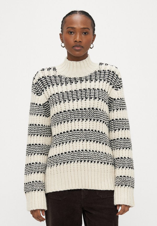Vero Moda Petite VMSKYE HIGHNECK - Jumper - birch/black