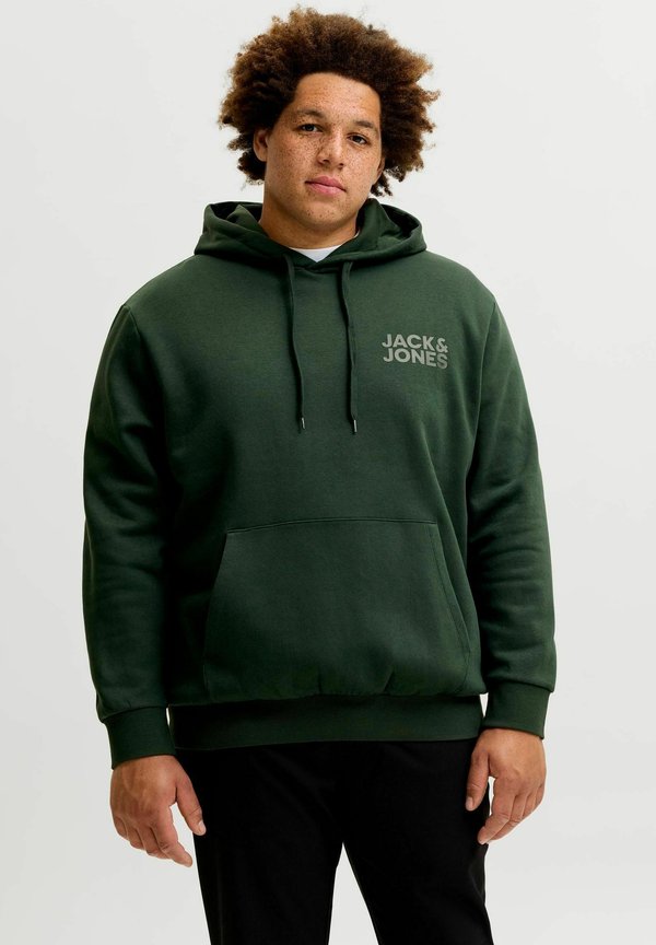 Jack & Jones JJECORP LOGO HOOD - Hoodie - scarab