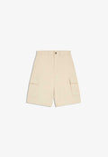 Bershka WIDE-LEG  - Shorts - sand