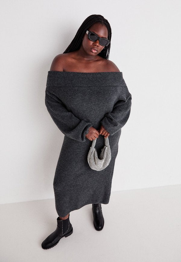 Vero Moda Curve VMCBOOM OFF SHOULDER DRESS