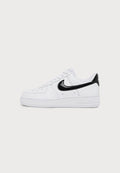 Nike Sportswear AIR FORCE STREET - Trainers - white/black/metallic silver