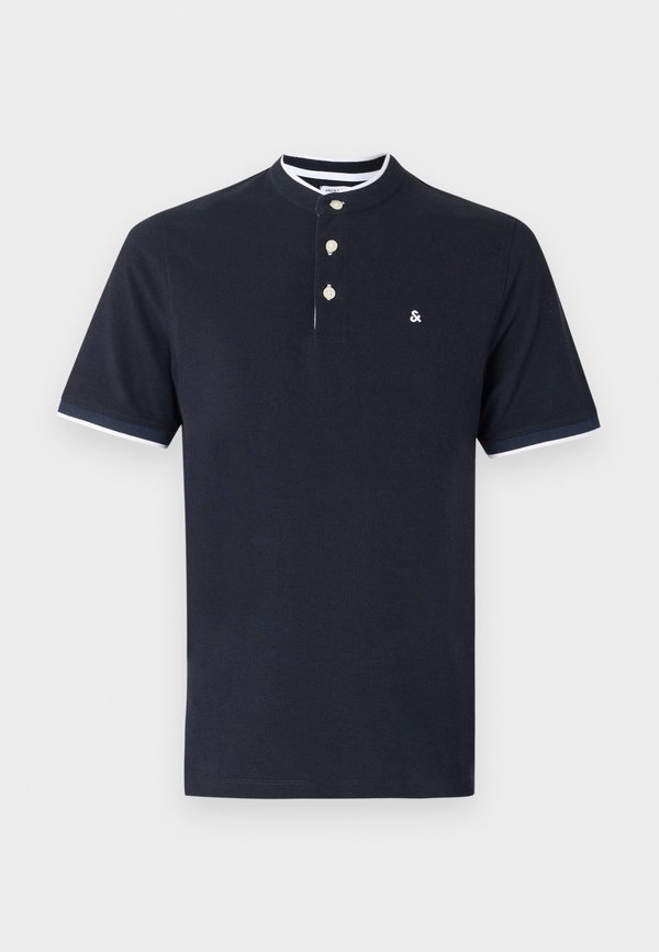 Jack & Jones JJEPAULOS MAO POLO SS NOOS - Basic T-shirt - dark navy