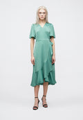 YAS YASTHEA MIDI WRAP DRESS