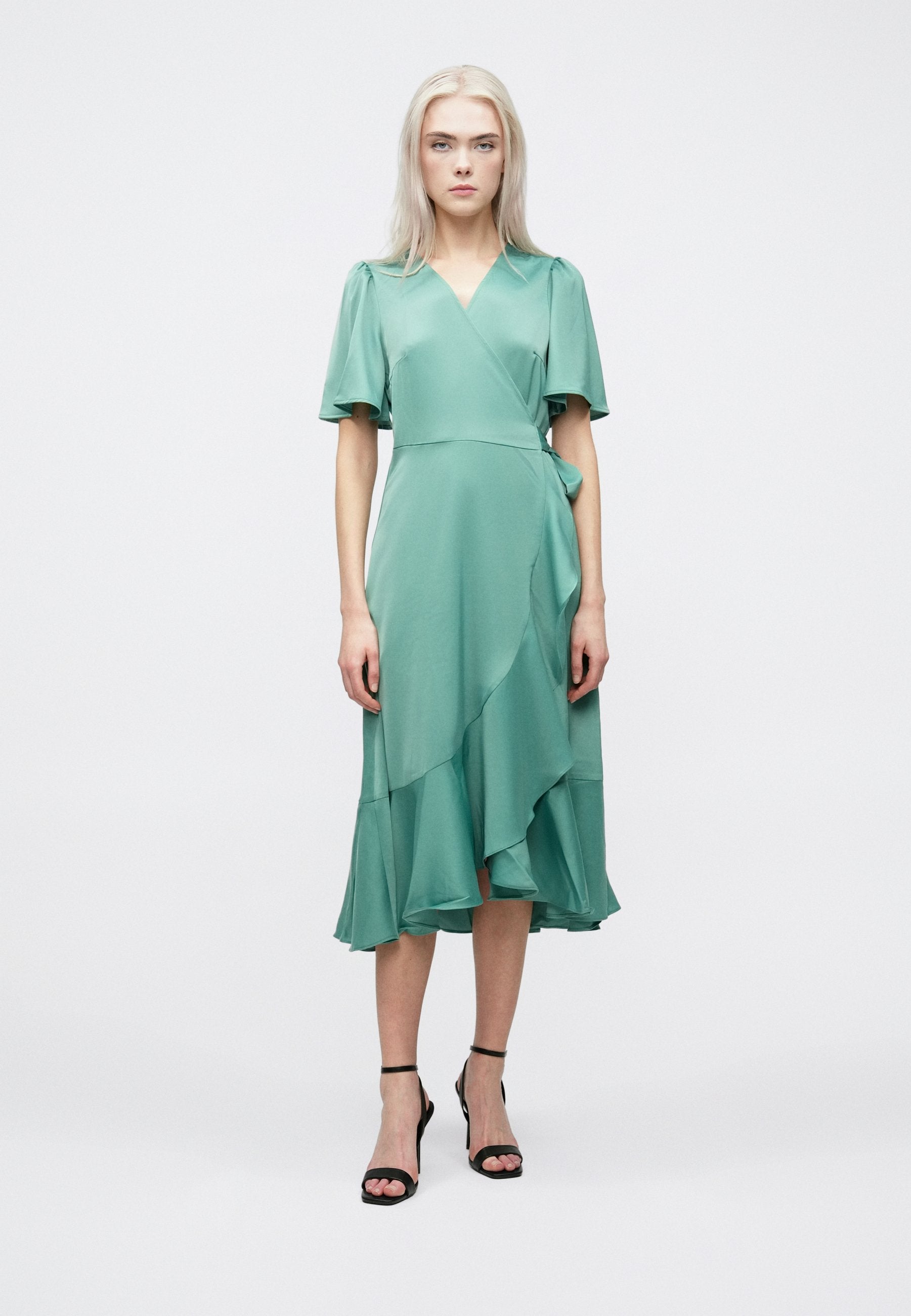 YAS YASTHEA MIDI WRAP DRESS