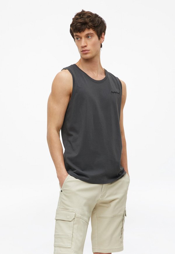 s.Oliver T-SHIRT - Top - schiefergrau