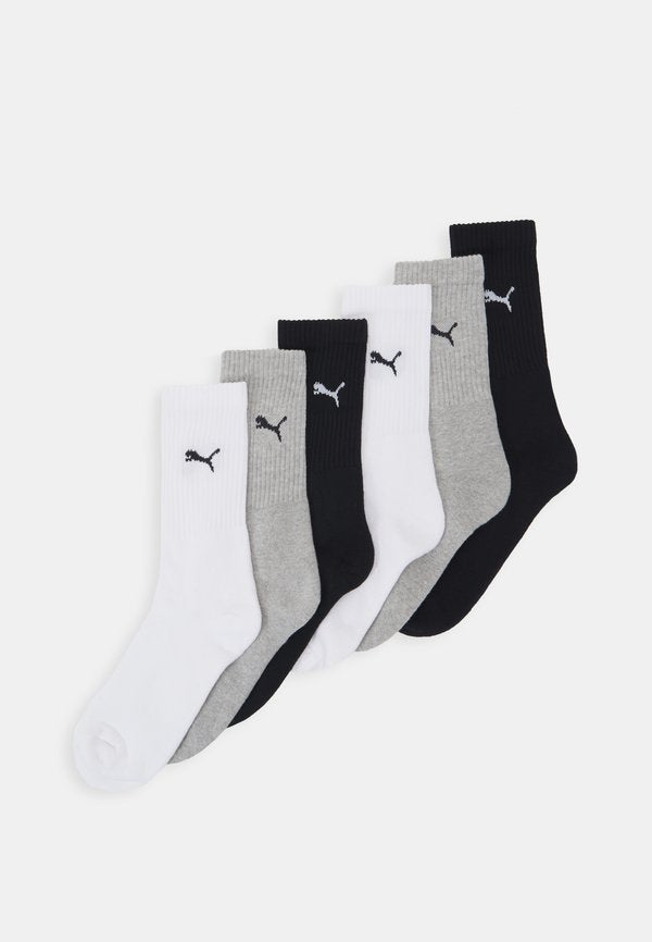 Puma CREW ECOM UNISEX 6 PACK - Sports socks - grey combo