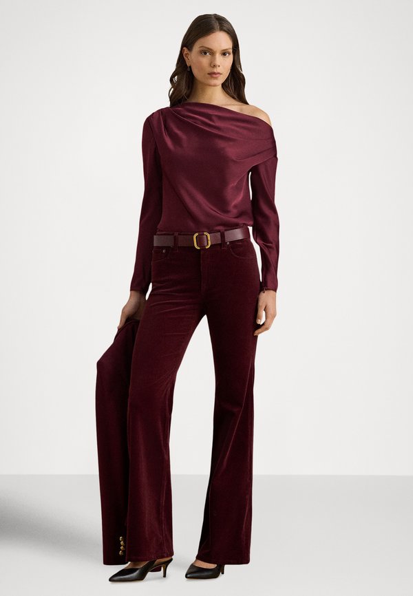 Lauren Ralph Lauren SATIN CHARMEUSE OFF-THE-SHOULDER BLOUSE