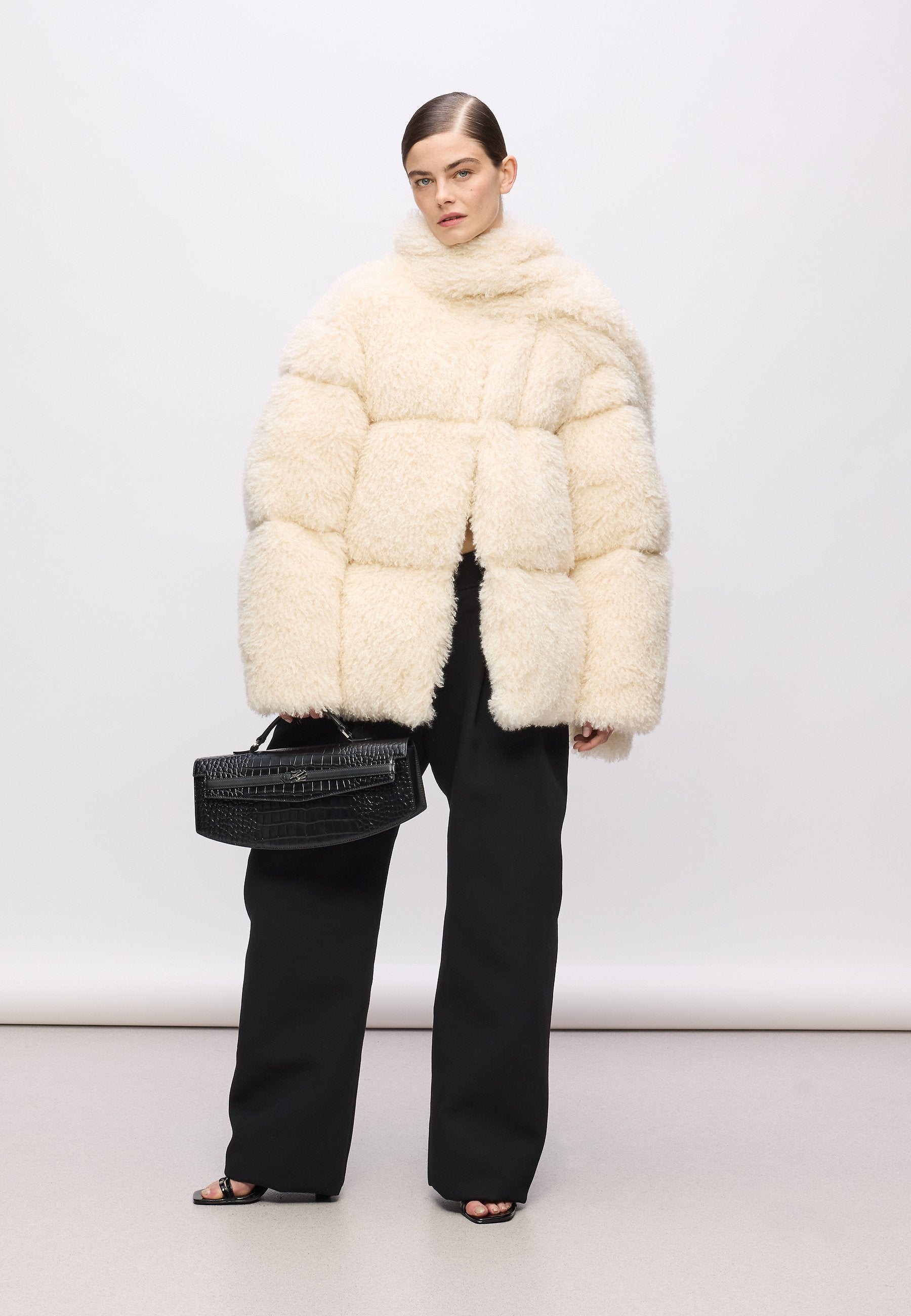 KARL STUDIO FAUX FUR COAT Media 2