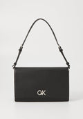 Calvin Klein ELONGATED SHOULDER BAG - Handbag - black