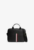 Tommy Hilfiger TOMMY HILFIGER SIGNATURE TAPE CROSSBODY LAPTOP BAG - Laptop bag - black