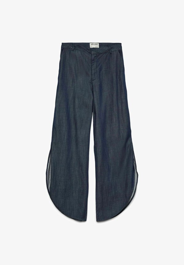 Vero Moda AWFIA High rise - Wide Leg - dark blue denim