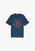 TOM TAILOR LOGO TEE - Print T-shirt - dark duck blue