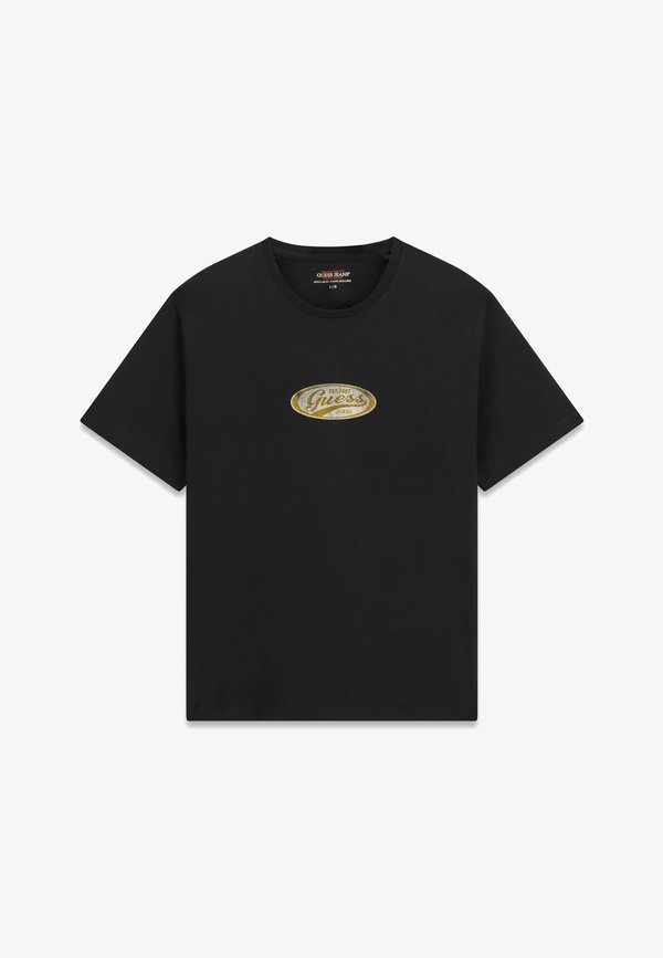 Guess REGULAR FIT T-SHIRT - Print T-shirt - schwarz