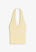 Bershka STRIPED- TOP - Top - yellow