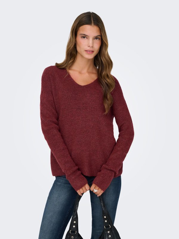 ONLY Jumper - oxblood red