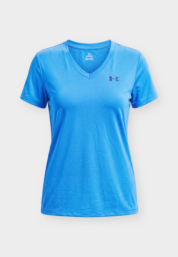 Under Armour TECH - Sports T-shirt - aegean blue/blackout navy