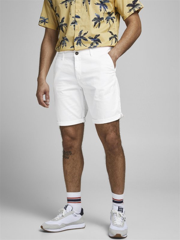 Jack & Jones JPSTBOWIE SHORTS SOLID SRT SN - Shorts - white